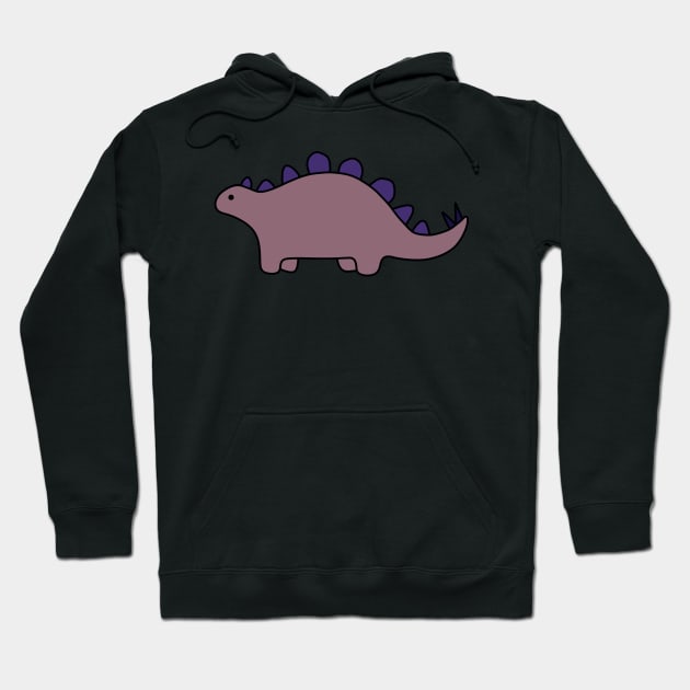 dusty pink dinosaur Hoodie by trippyzipp